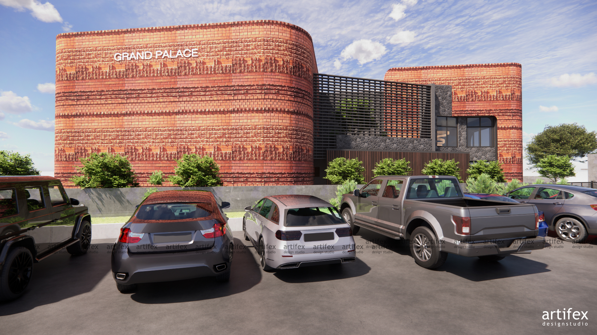 Modern banquet hall architecture in Bhubaneswar